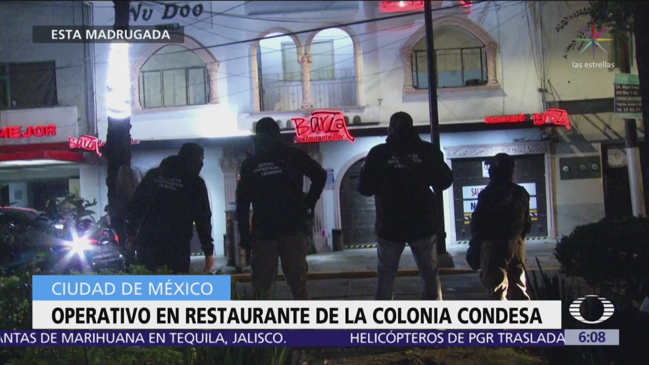 Catean y aseguran un restaurante bar en la Condesa, CDMX
