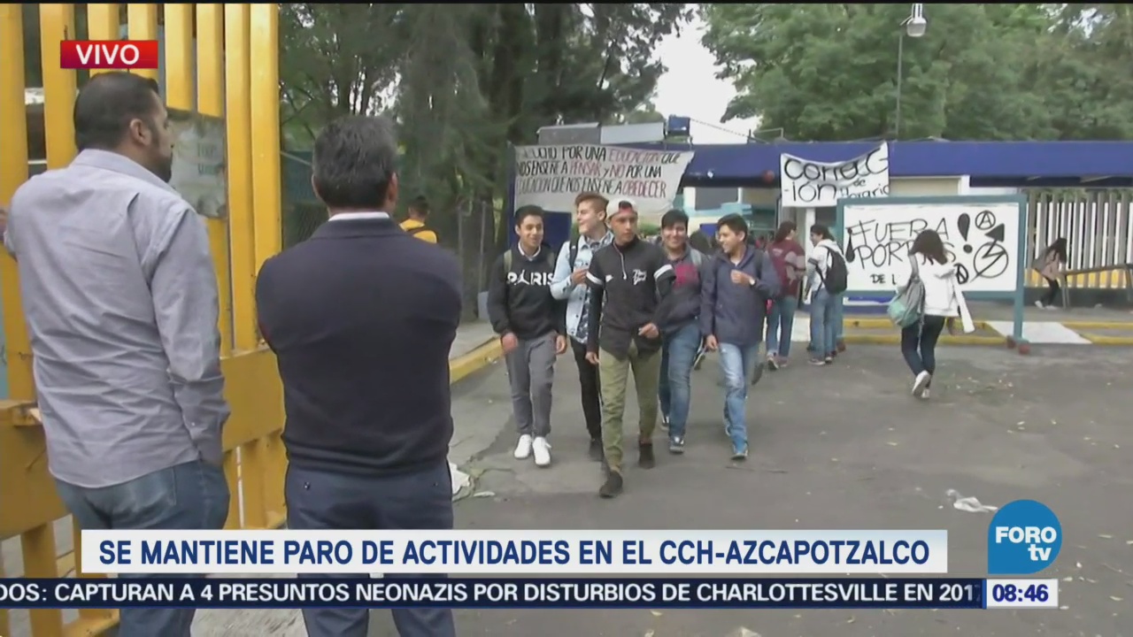 CCH Azcapotzalco mantiene paro de actividades