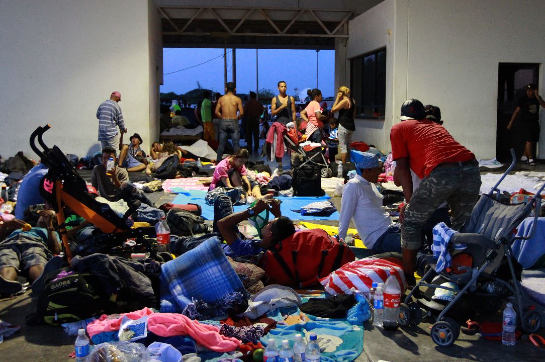 Segunda caravana migrante llega a Tapachula, Chiapas