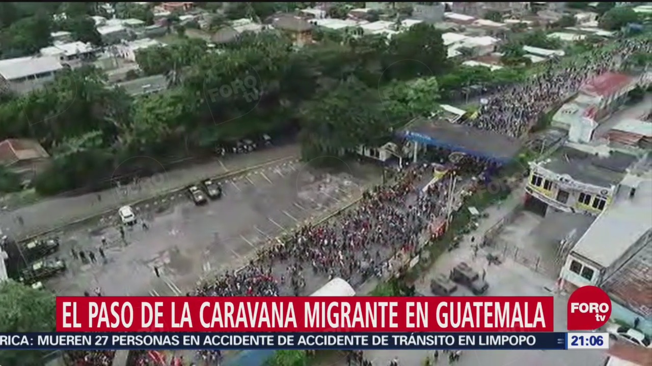 Crónica Paso Caravana Migrante Guatemala Frontera