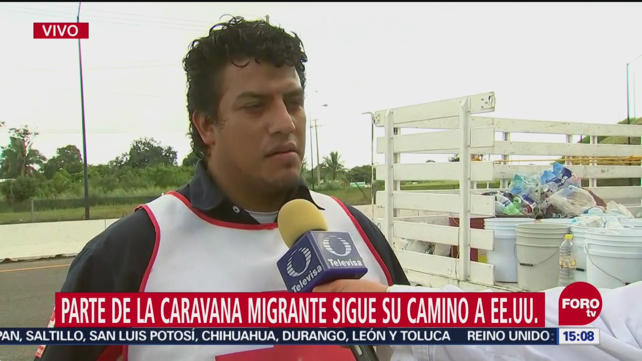 Cruz Roja Brinda Atención Integrantes Caravana Migrante