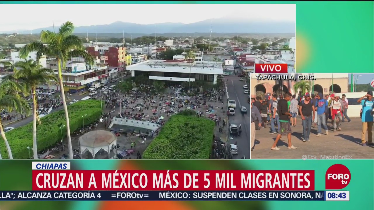 Cruzan a México más de 5 mil migrantes