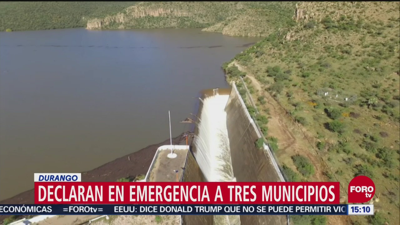 Declaran en emergencia a tres municipios Durango por lluvias