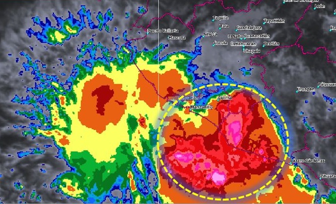 Se forma depresión tropical 22-E en costas de Michoacán