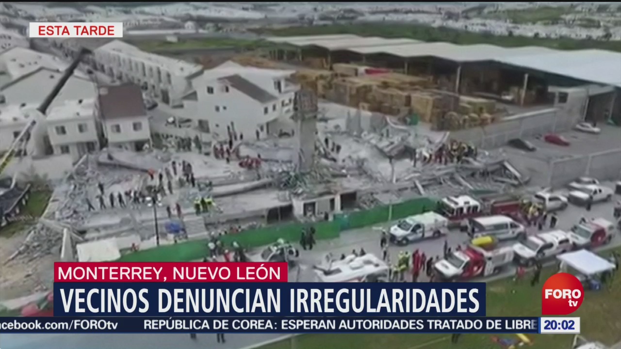 Derrumbe Construcción Monterrey Nuevo León Siete Muertos