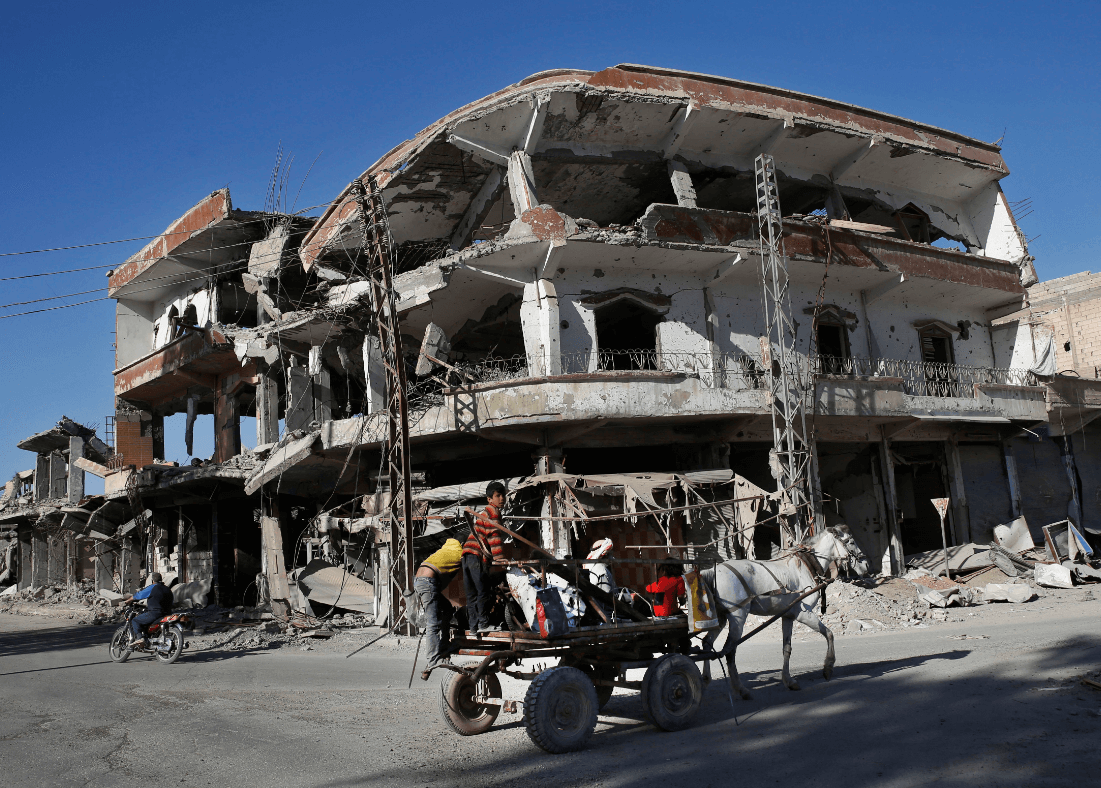 Destrucción en Raqa, Siria. (AP, archivo) 