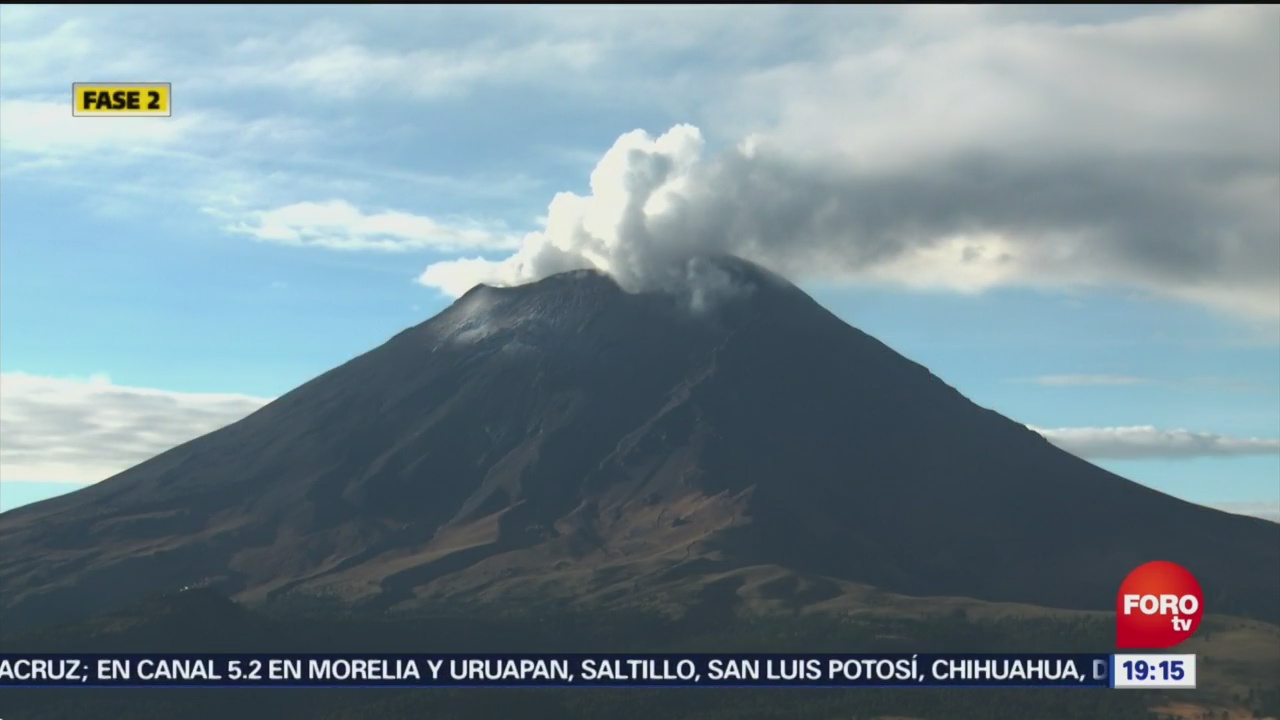 Popocatépetl Registra 161 Exhalaciones