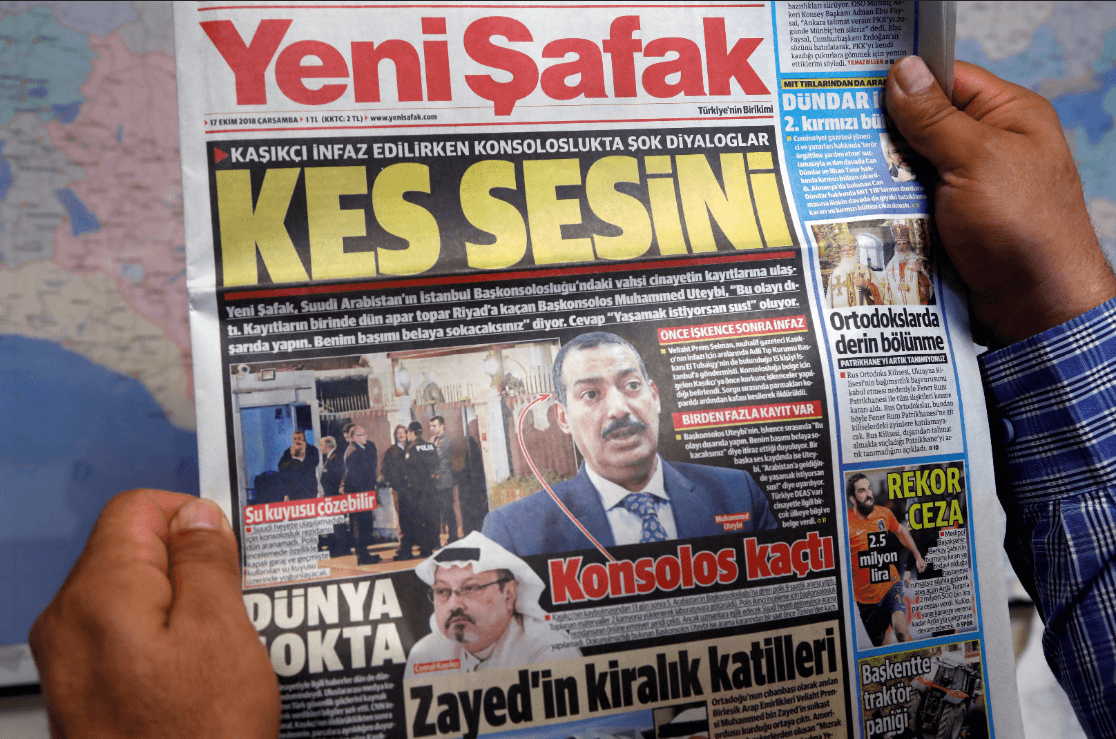 Diario turco afirma tener audios del asesinato del periodista Khashoggi