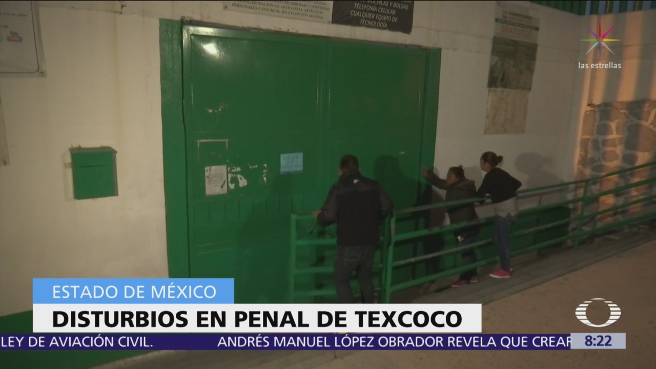 Dos heridos por disturbios en penal de Texcoco
