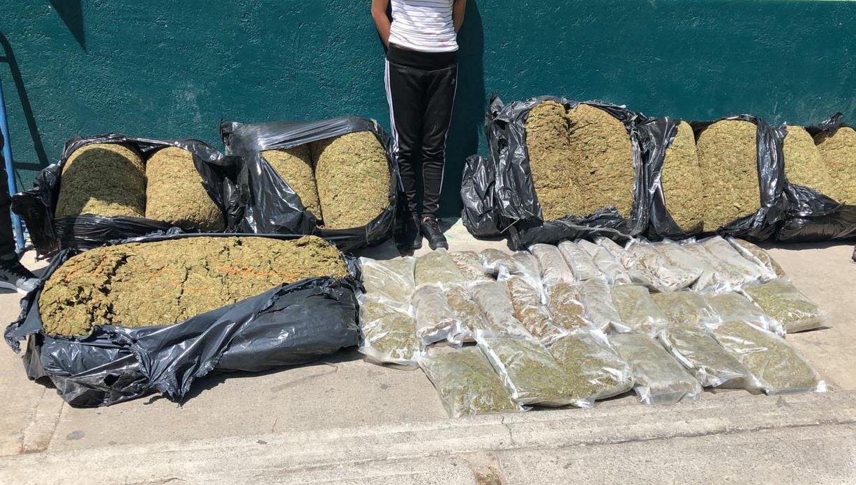 Decomisan 150 kilos de marihuana en edificio de Tepito