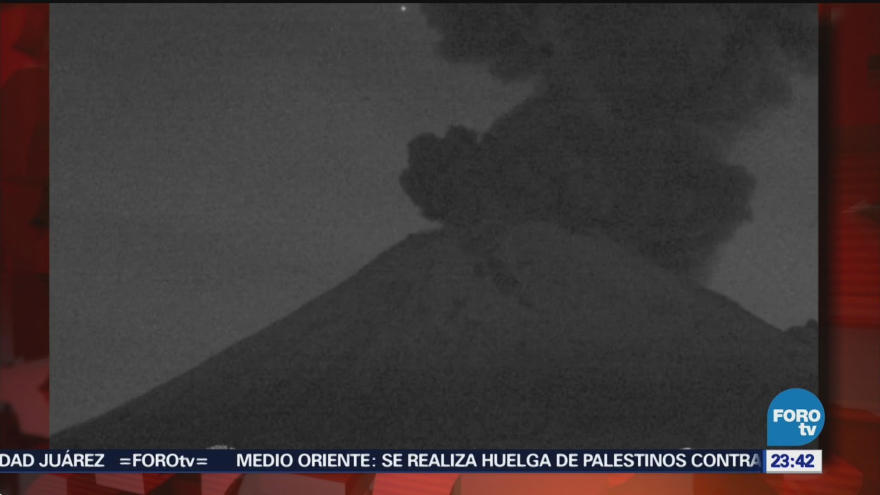 Volcán Popocatépetl Registra Dos Explosiones Lunes