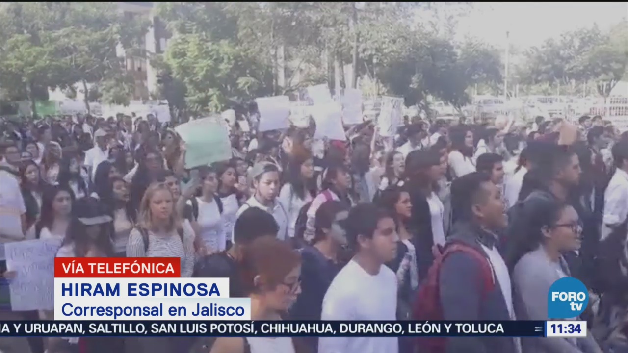 Estudiantes de Jalisco exigen mayor seguridad