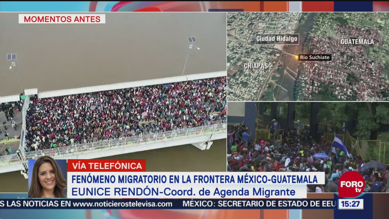 Eunice Rendón habla de la crisis migratoria en la frontera sur