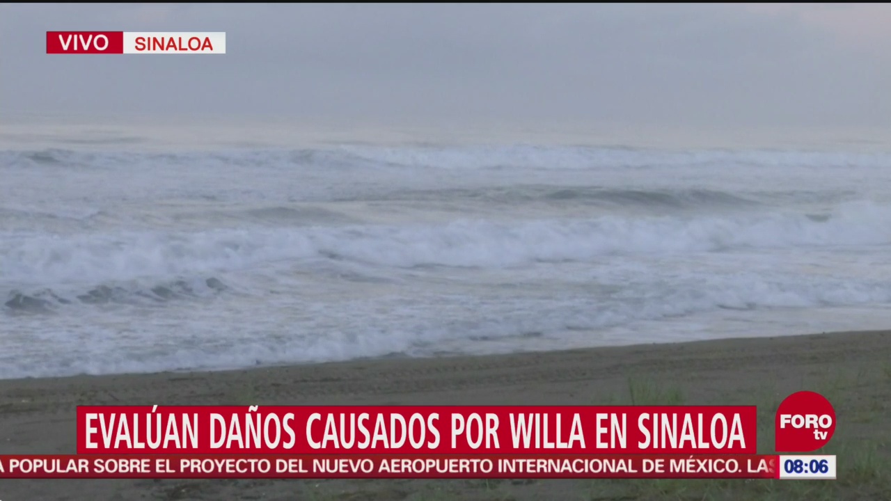 Evalúan daños por huracán ‘Willa’ en Sinaloa