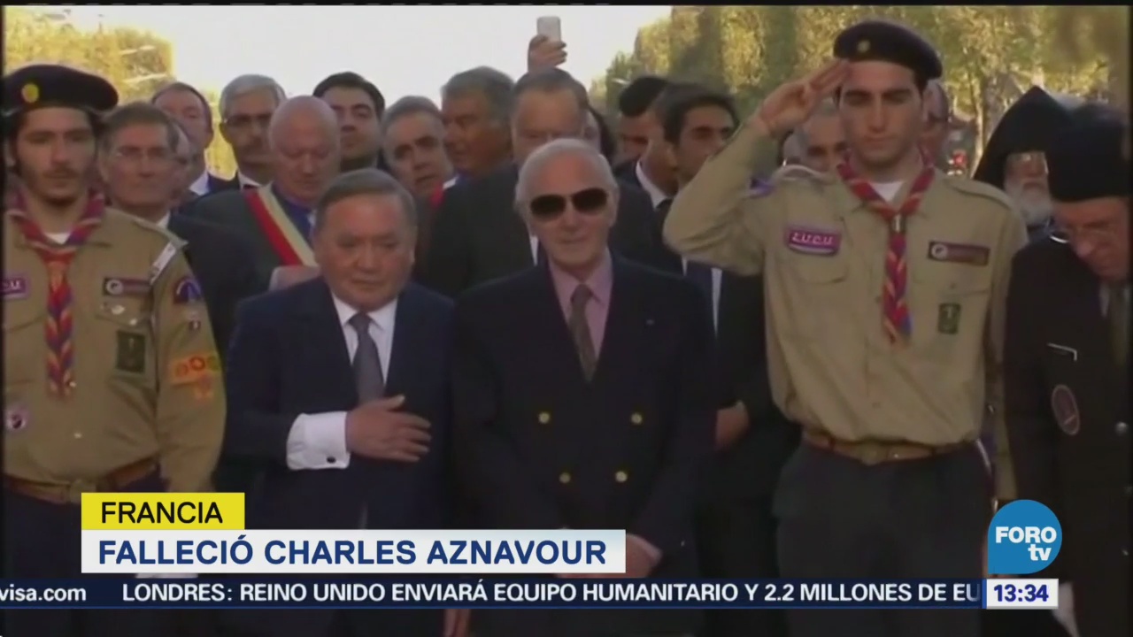 Fallece Charles Aznavour en Francia
