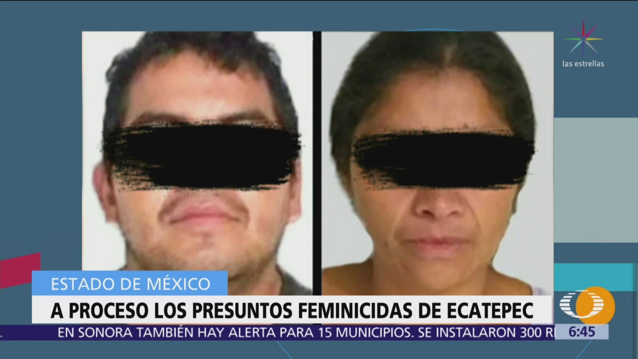 Feminicidas de Ecatepec, vinculados a proceso