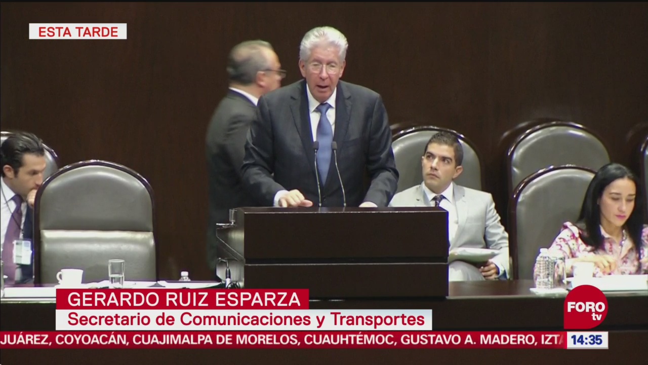 Gerardo Ruiz Esparza comparece ante diputados