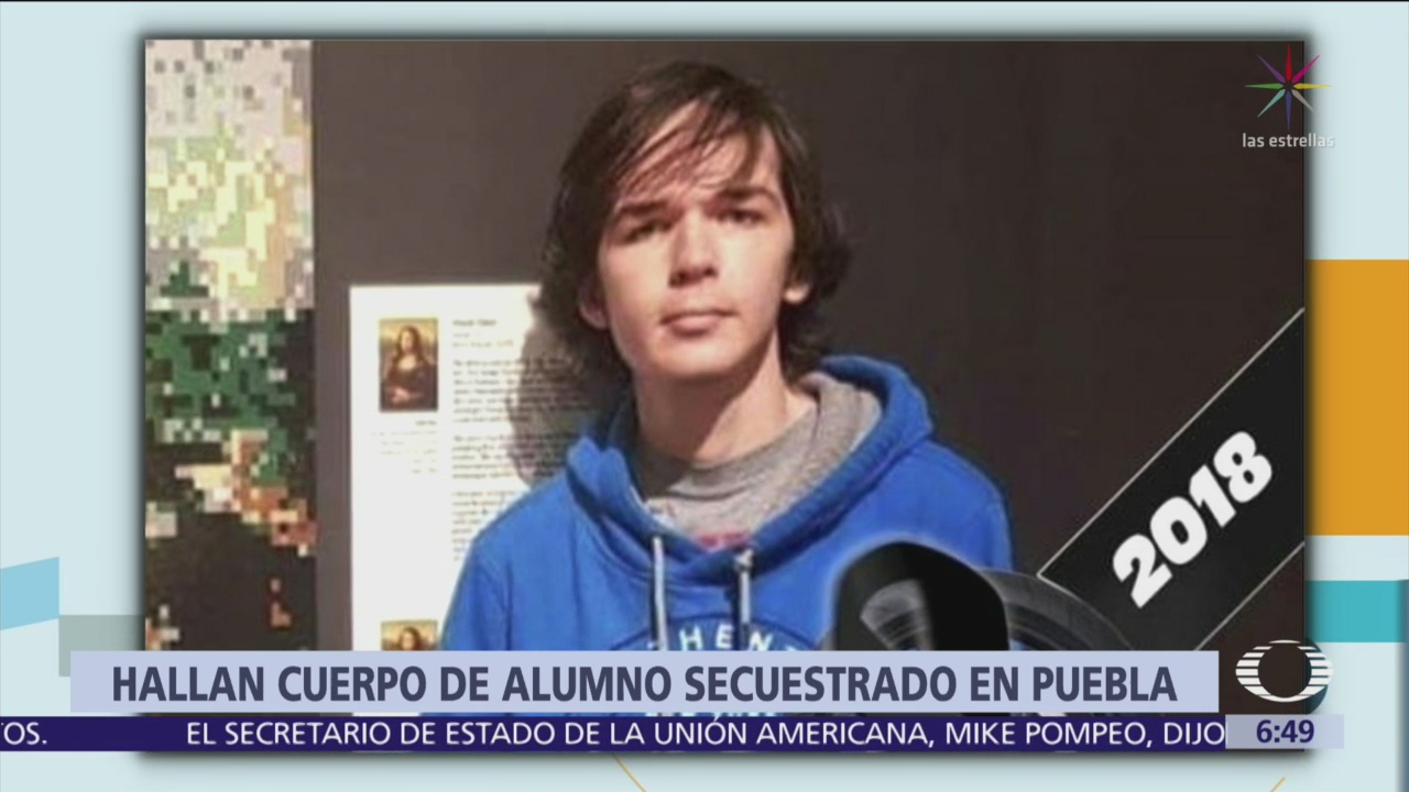 Hallan cuerpo de alumno secuestrado en Puebla