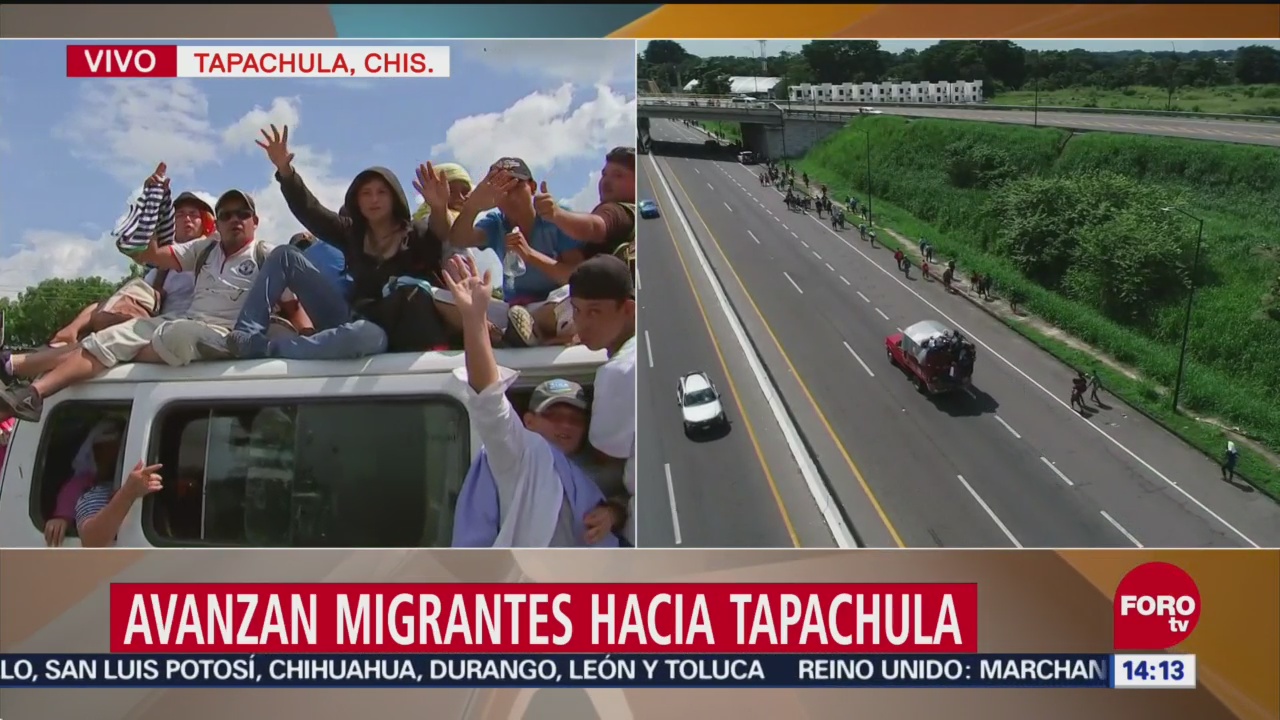 Hondureños Viajan Camionetas Llegar Tapachula