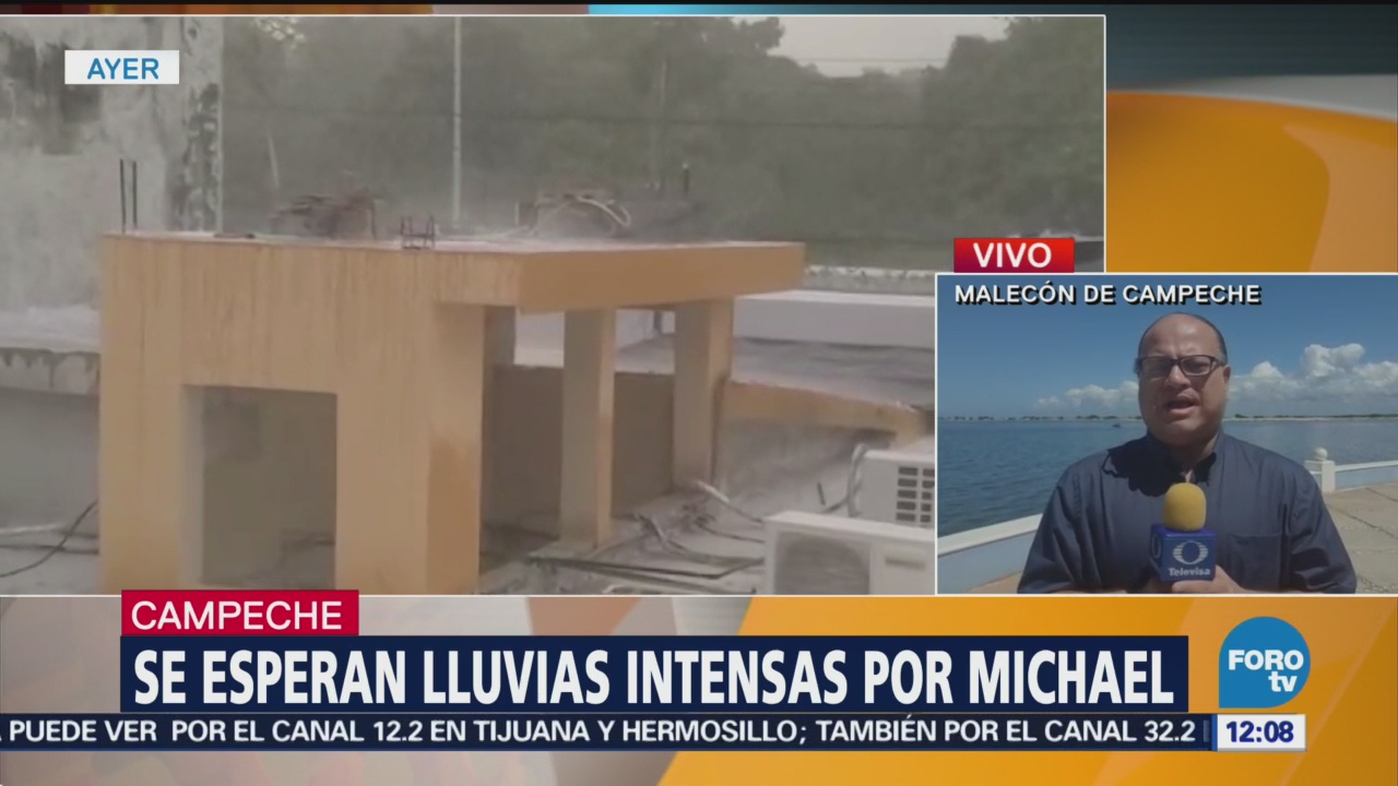 Huracán ‘Michael’ causa encharcamientos en Campeche