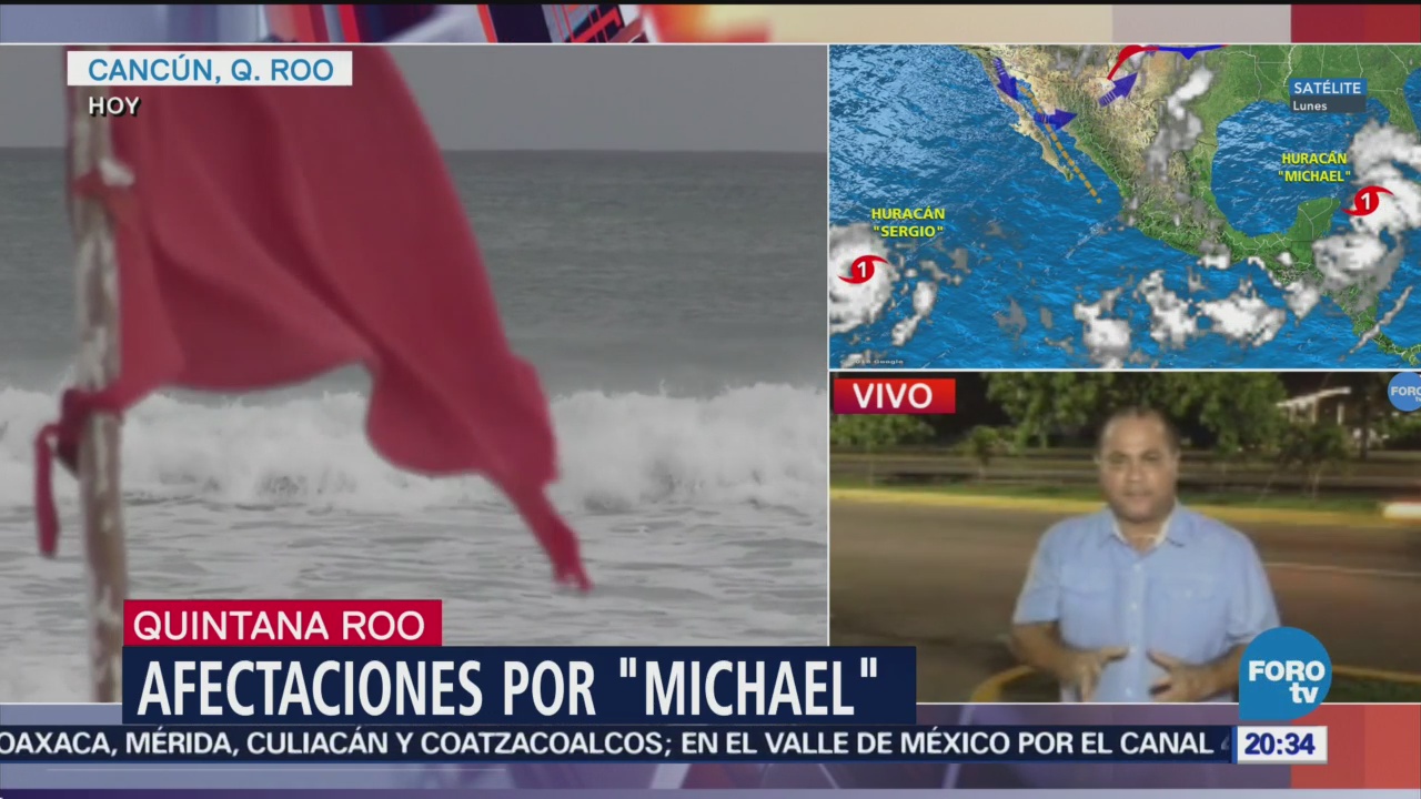 Huracán Michael Se Aleja Costas Mexicanas Quintana Roo