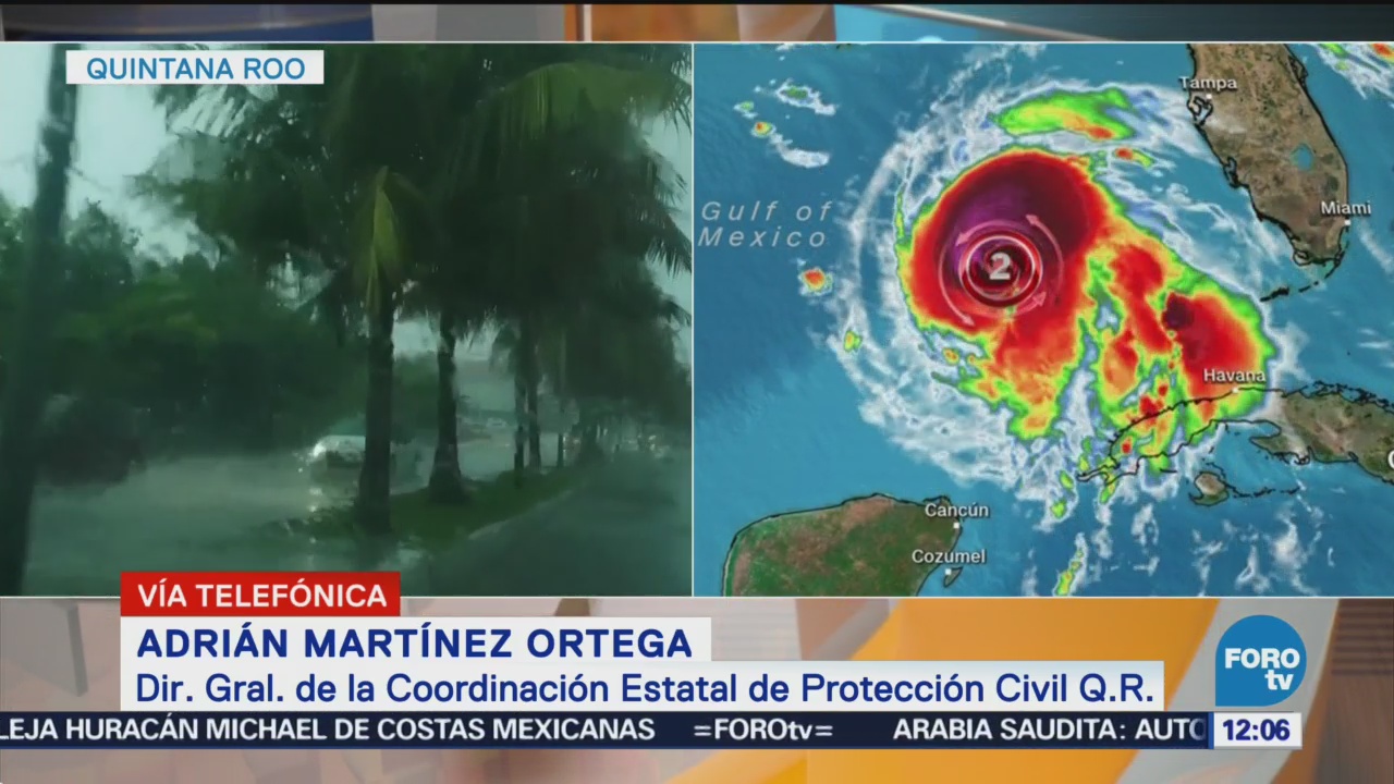 Huracán Michael ya no representa riesgo para Quintana Roo
