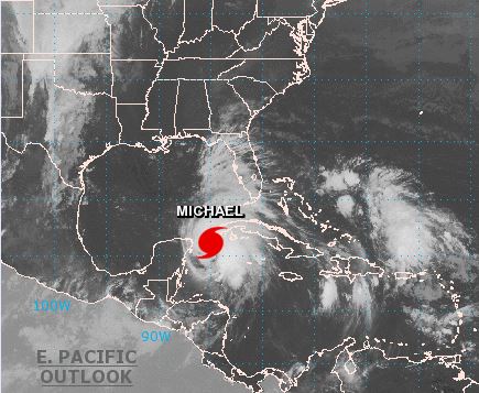 ‘Michael’ se convierte en huracán categoría 1 frente a Cozumel, Quintana Roo