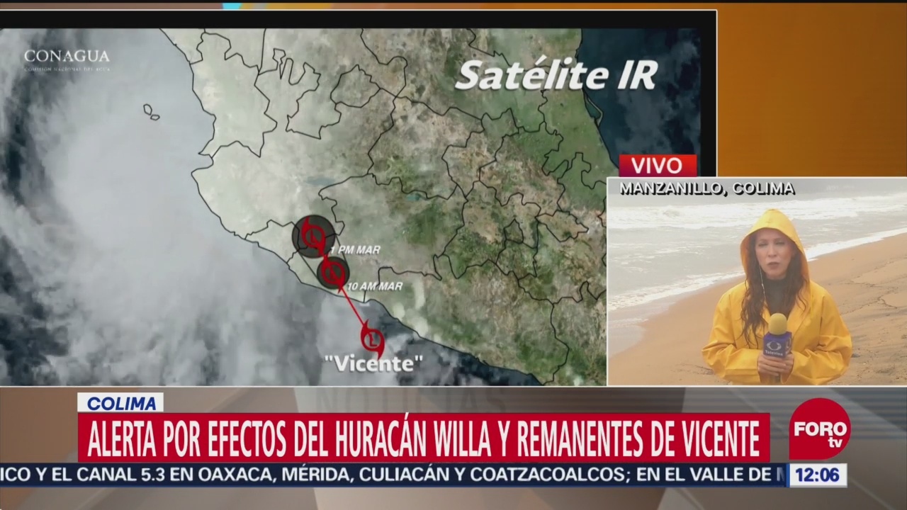 Huracán ‘Willa’ provoca encharcamientos en Colima