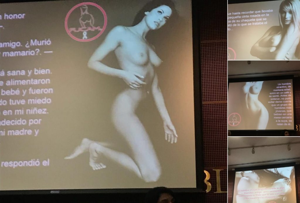 Erótica conferencia sobre cáncer de mamá en el Senado genera polémica