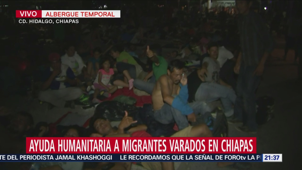 Instalan Albergue Migrantes Hondureños Chiapas