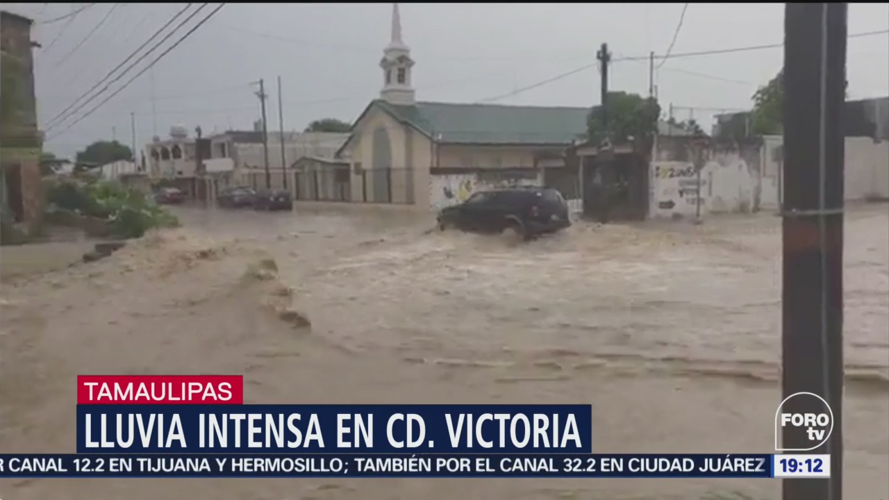 Intensa Lluvia Ciudad Victoria Tamaulipas Inundaciones