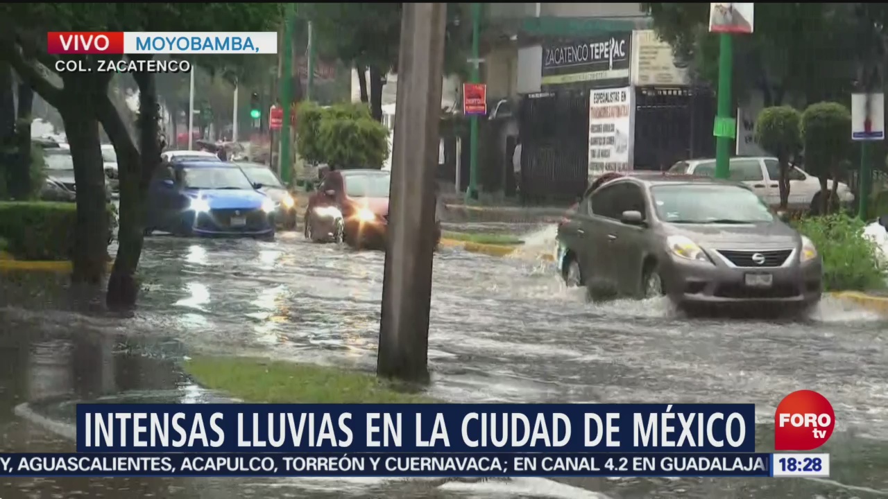 Intensas lluvias en la Ciudad de México