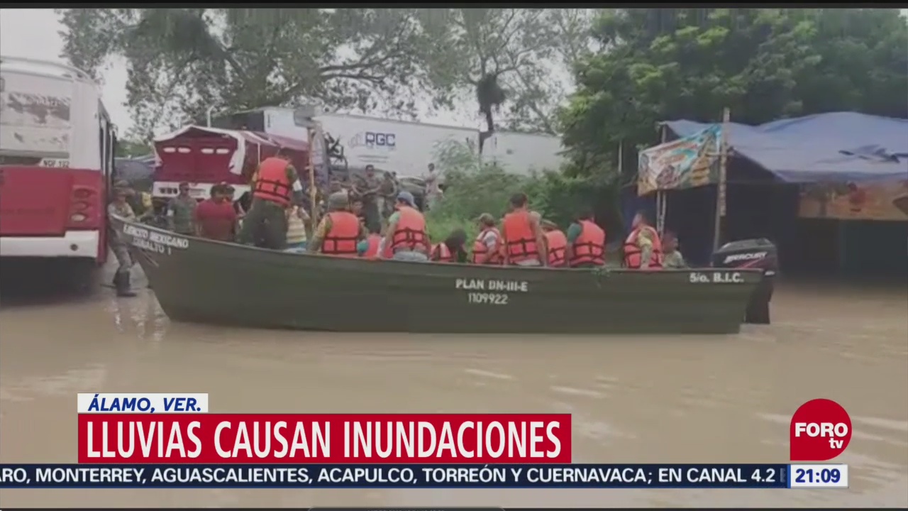 Ejército Apoya Población Afectada Inundaciones Álamo, Veracruz