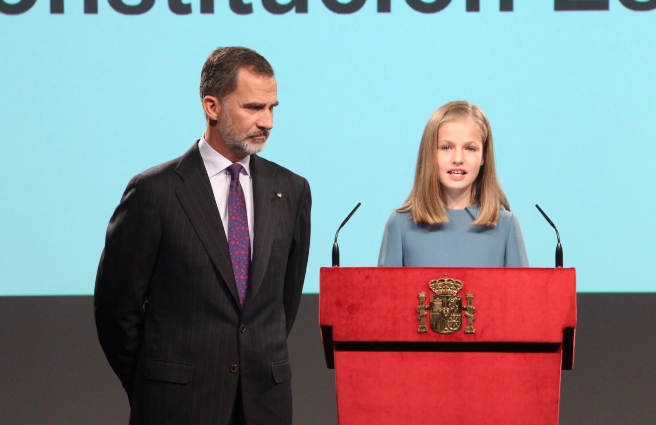 Leonor, princesa de Asturias, habla por primera vez en un acto oficial