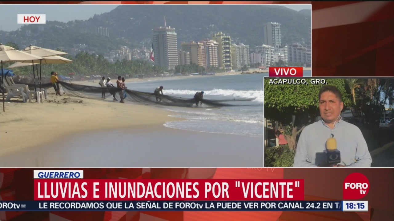 Lluvias e inundaciones en Guerrero, por efecto de Vicente