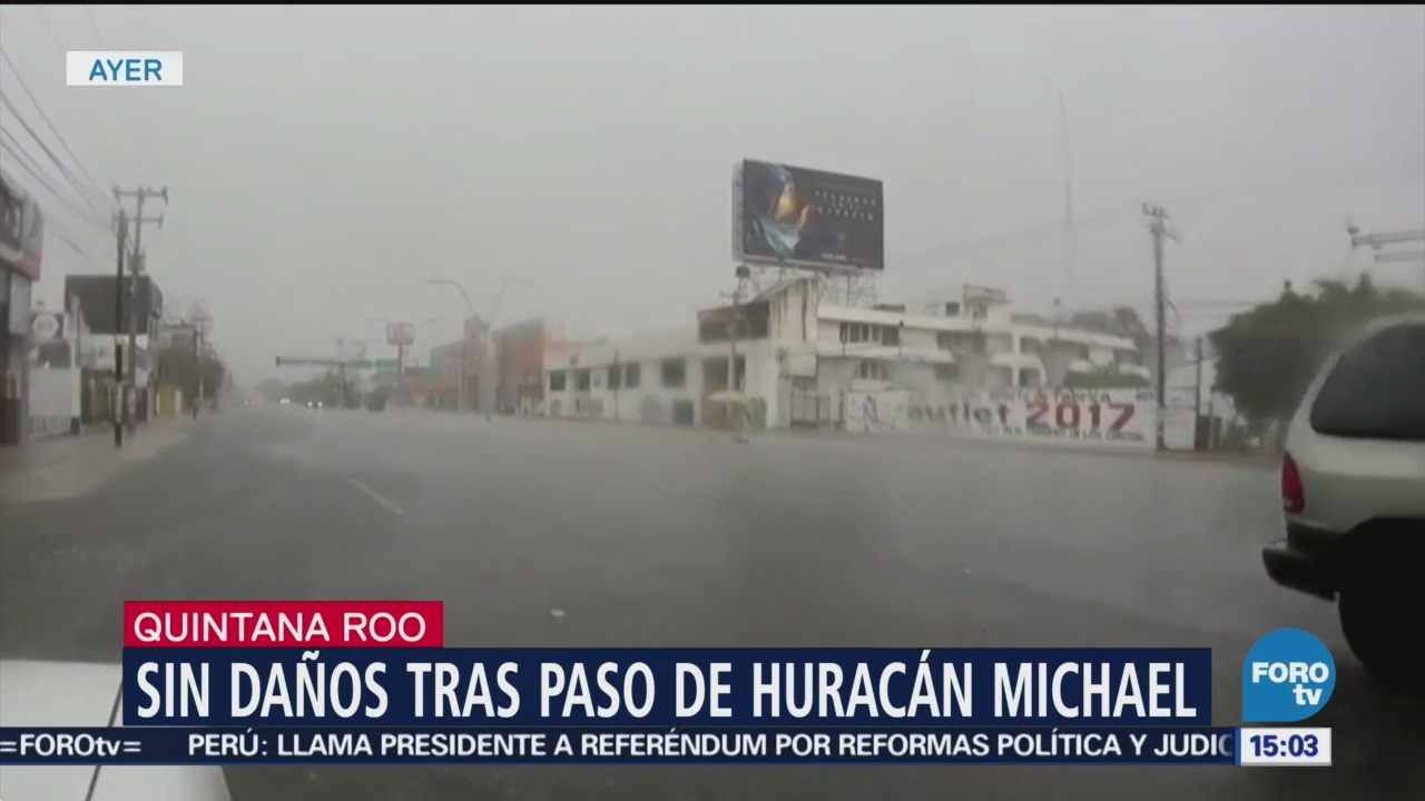 Lluvias por ‘Michae’l no afectaron las actividades turísticas en Cancún