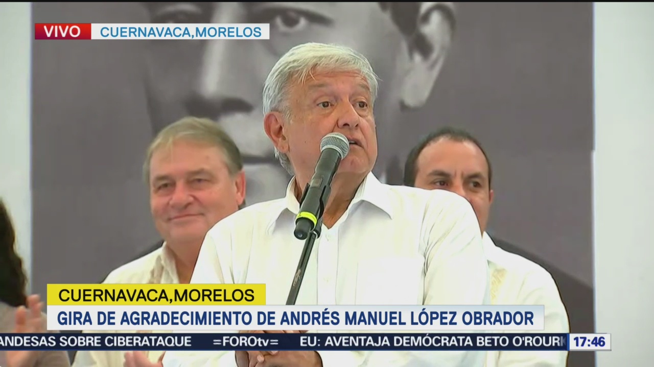 López Obrador promete terminar con la corrupción