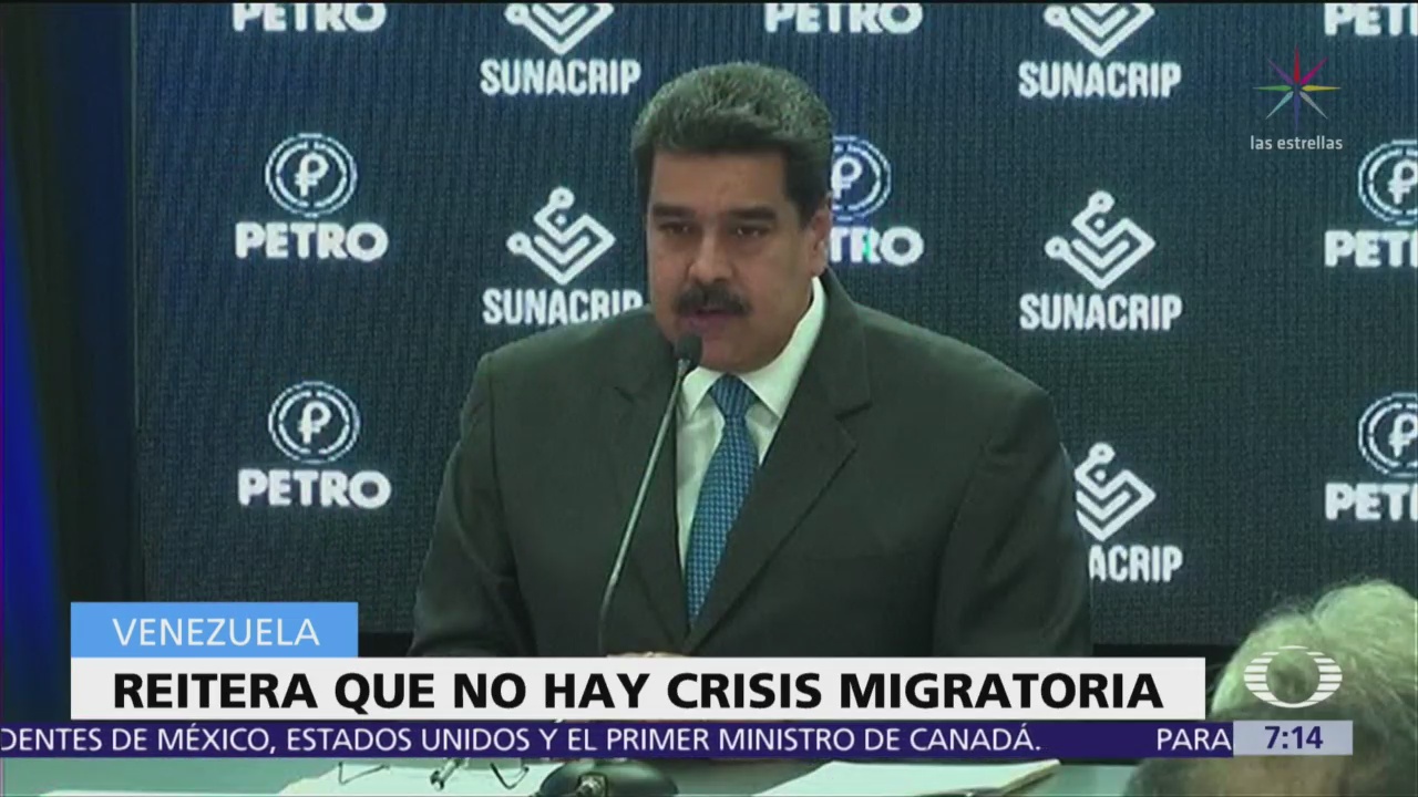 Maduro niega crisis migratoria en Venezuela a pesar de éxodo