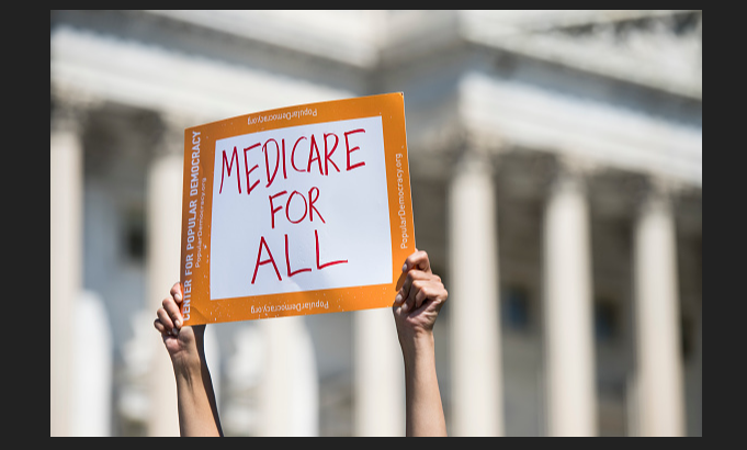 Manifestación en torno al Medicare, frente al Capitolio. (Getty Images, archivo)