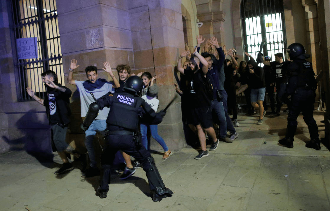 Manifestaciones en Cataluña. (Reuters)