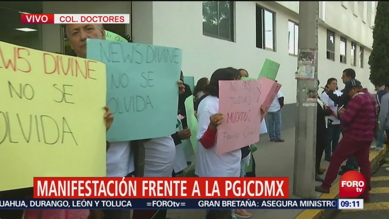 Manifestantes reclaman muertes de jóvenes a PGJCDMX