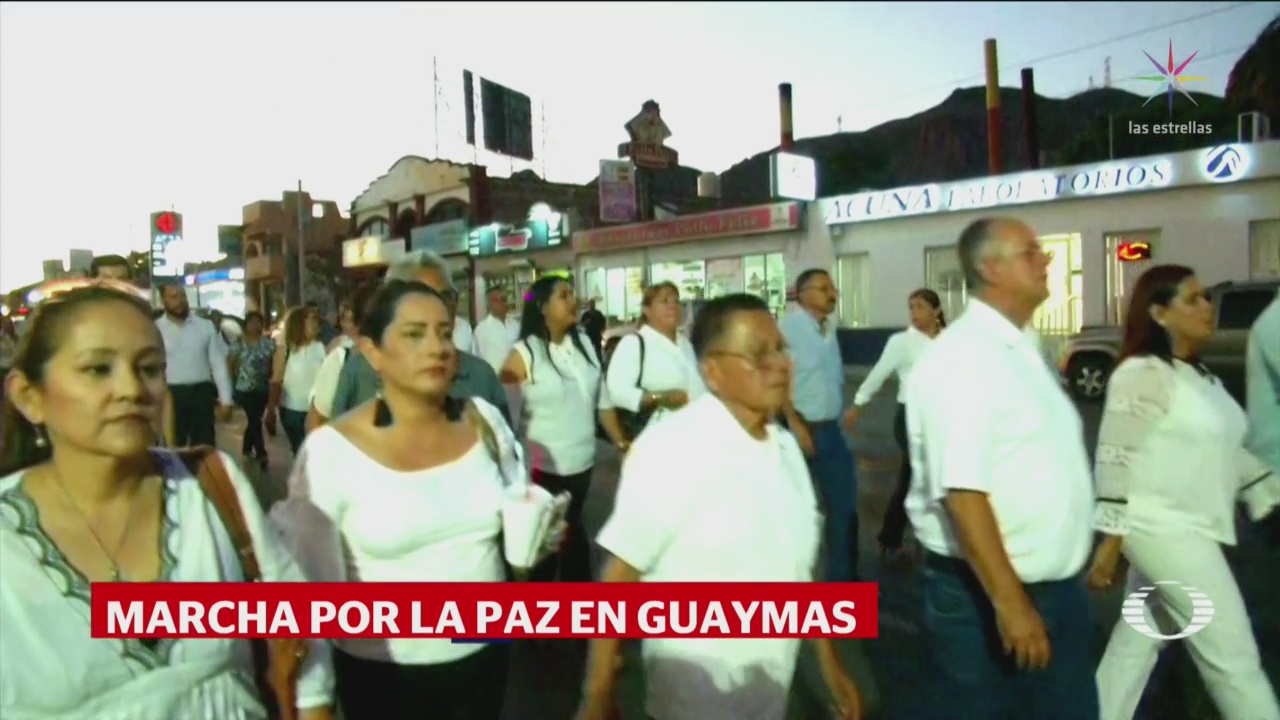 Marchan Por La Paz Guaymas Sonora
