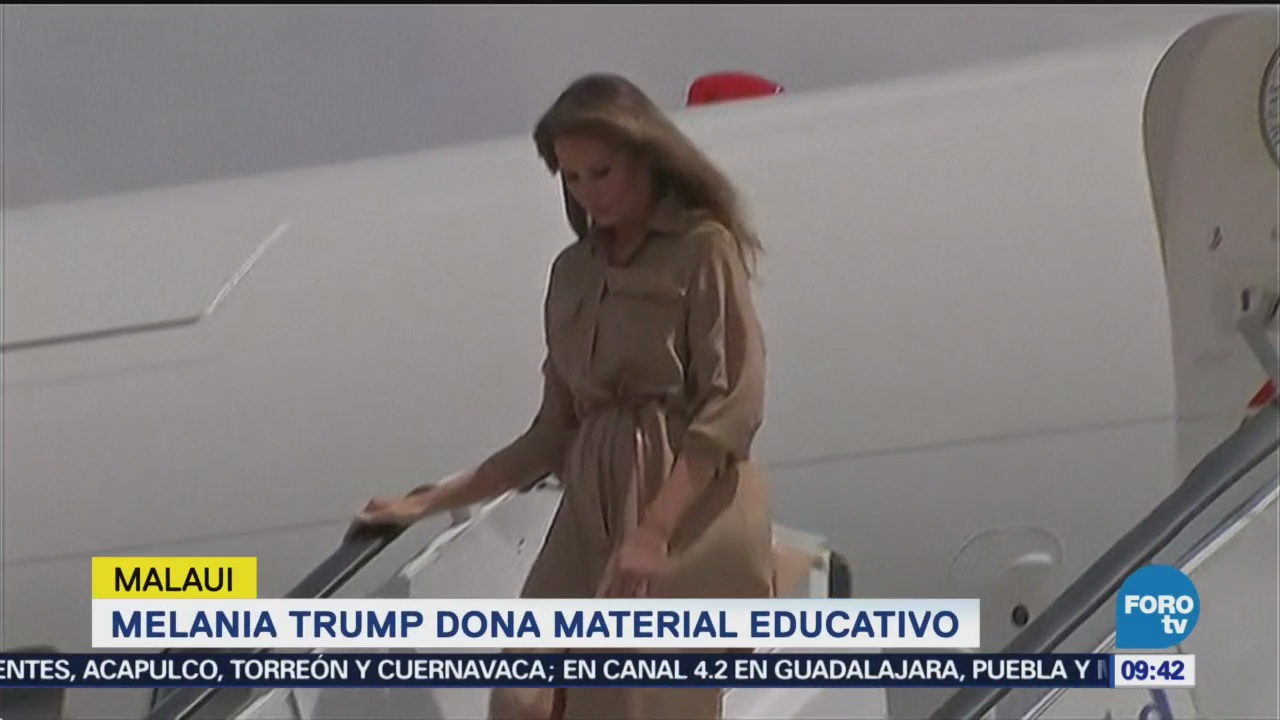 Melania Trump llega a Malaui, tras visitar Ghana