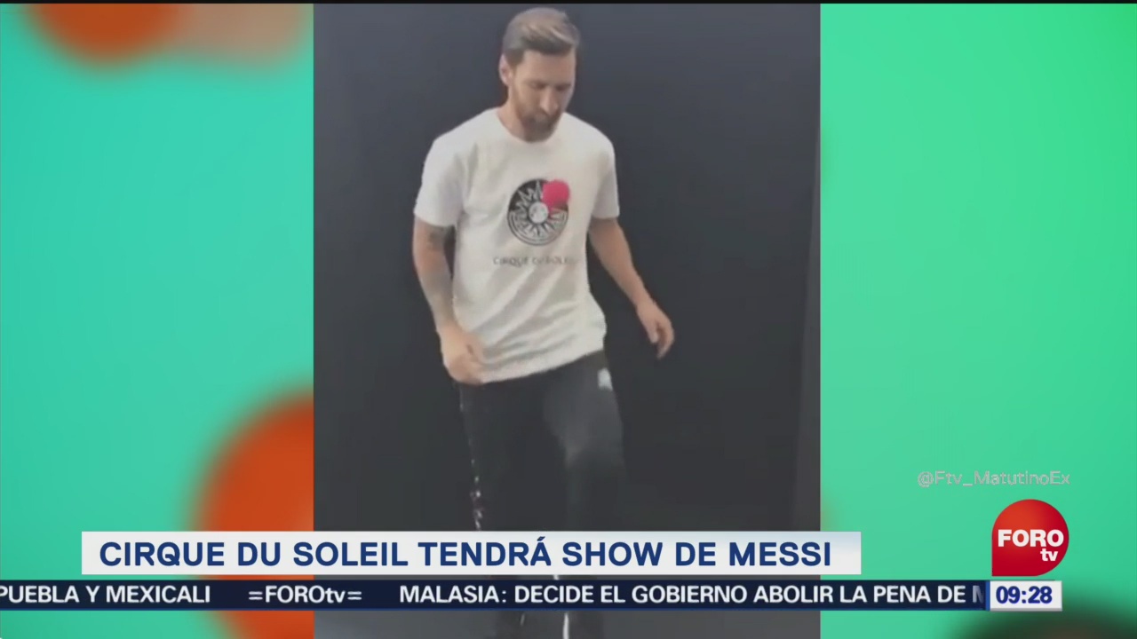 Messi presentará espectáculo en Cirque du Soleil