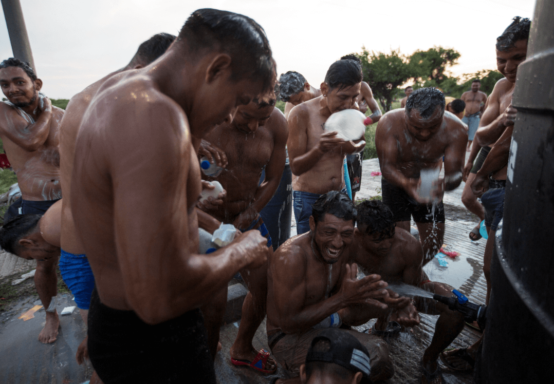 Migrantes centroamericanos en México. (AP)