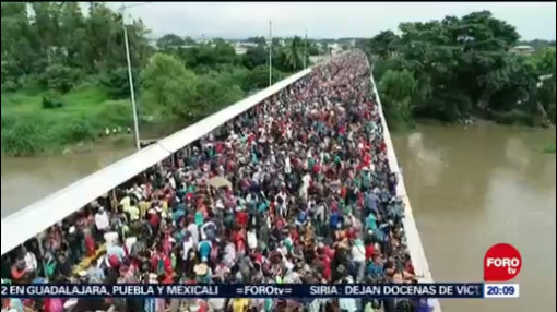 Migrantes Centroamericanos Llegan A México