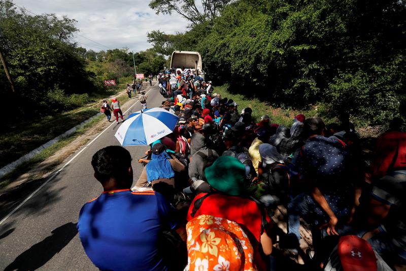 Caravana Migrante Hondureños niegan recibir dinero