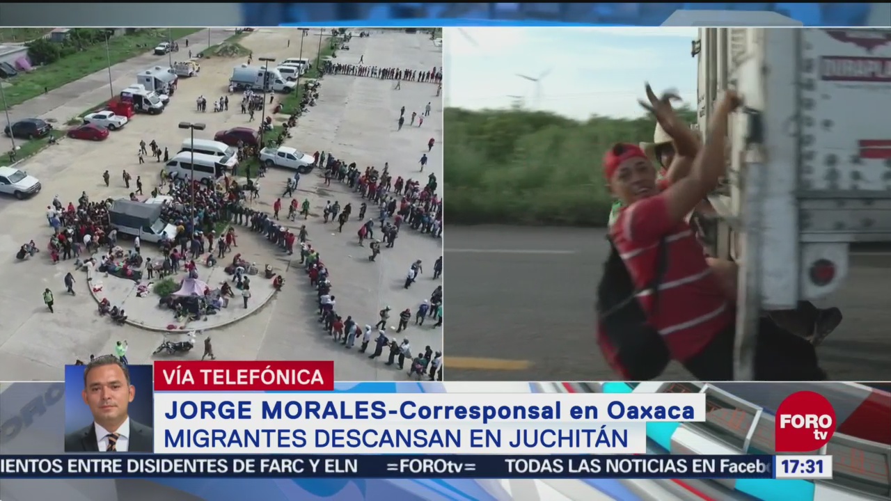 Migrantes pasarán la noche en Juchitán, Oaxaca