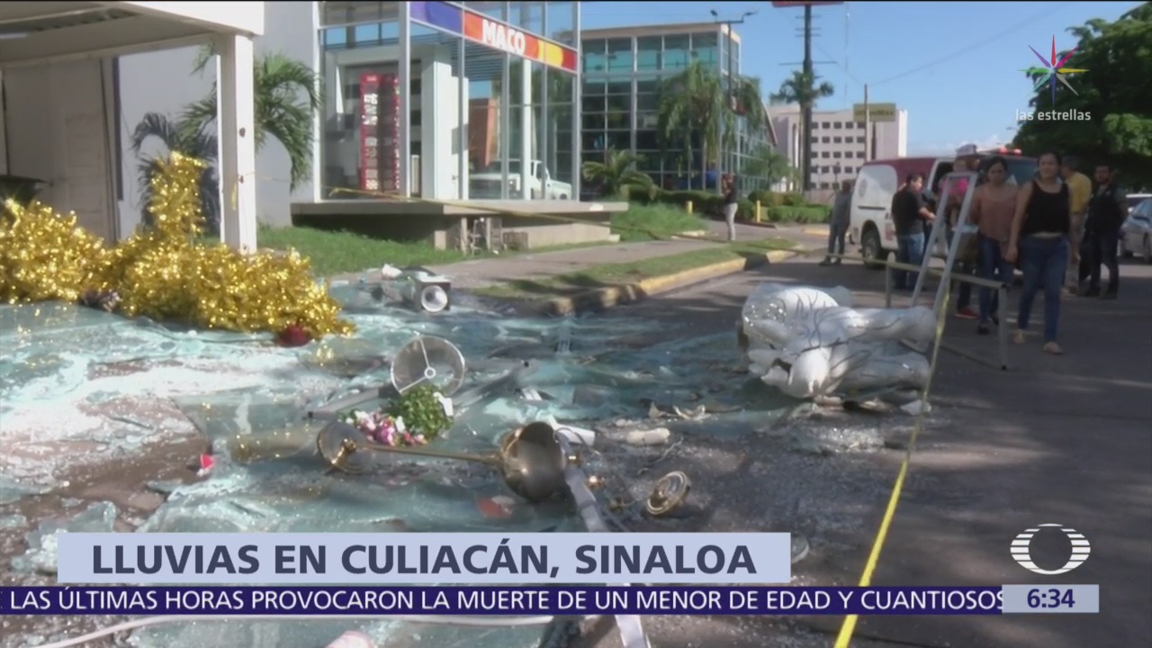 Muere menor por lluvias en Culiacán, Sinaloa