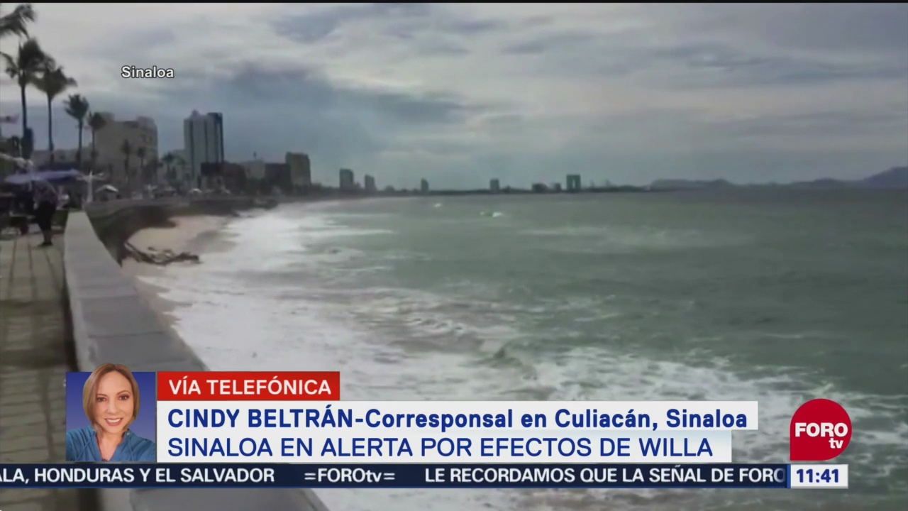 Municipios de Sinaloa se mantienen en alerta por huracán ‘Willa’